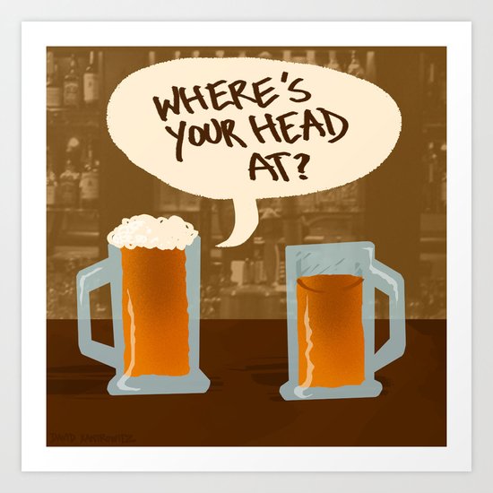 Head At Art Print