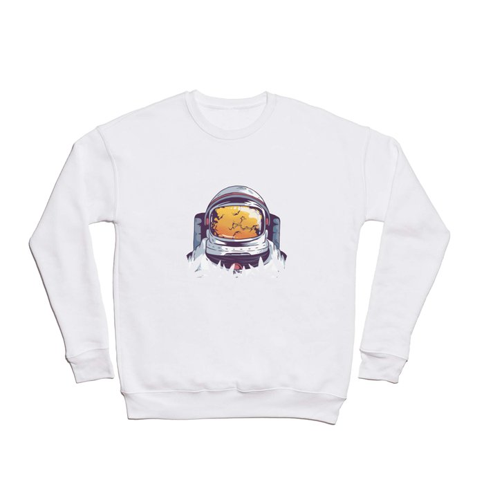 Weed Astronaut Crewneck Sweatshirt