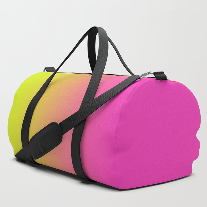 Yellow pink outlet duffle bag