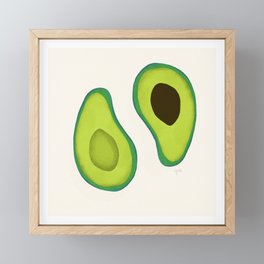 Avocado and Cream Framed Mini Art Print