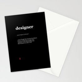 Designer (Black) Stationery Cards