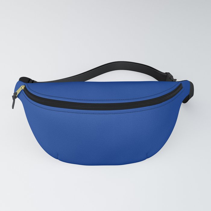 United States Air Force Blue Solid Color Popular Hues Patternless Shades of Blue - Hex #00308F Fanny Pack