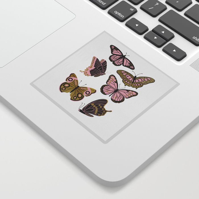 Texas Butterflies – Blush and Gold Sticker
