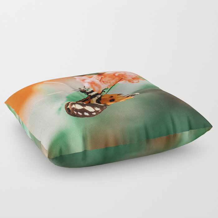 Butterfly Sunset Haze Floor Pillow