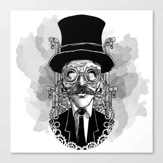 Steampunk Man Canvas Print