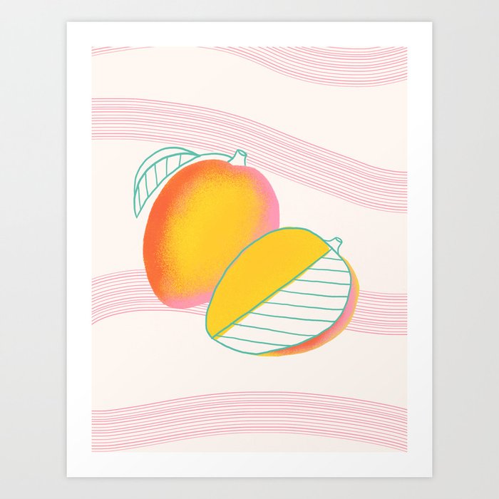 Tropical Mango Art Print