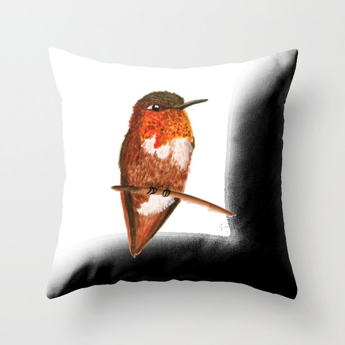 Allen’s Hummingbird Throw Pillow