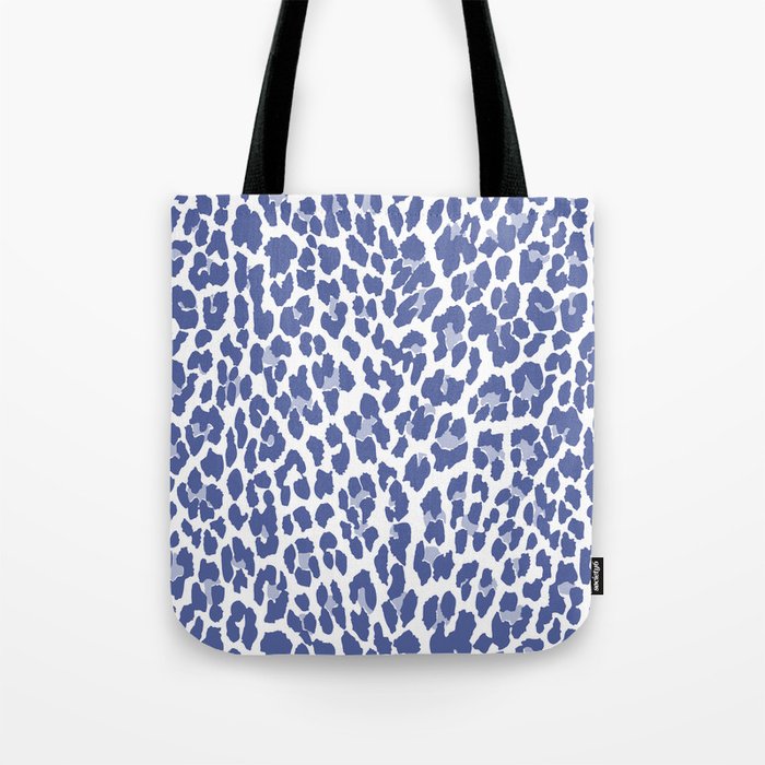 blue leopard print bag