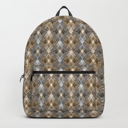 Gray beige geometry. Backpack