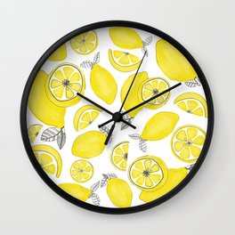 Lemonade party Wall Clock