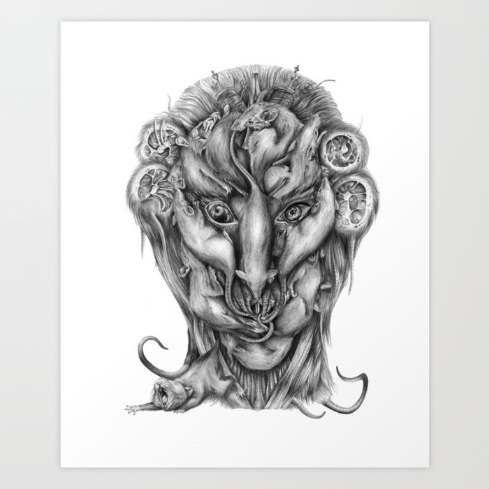 Rat King : r/drawing