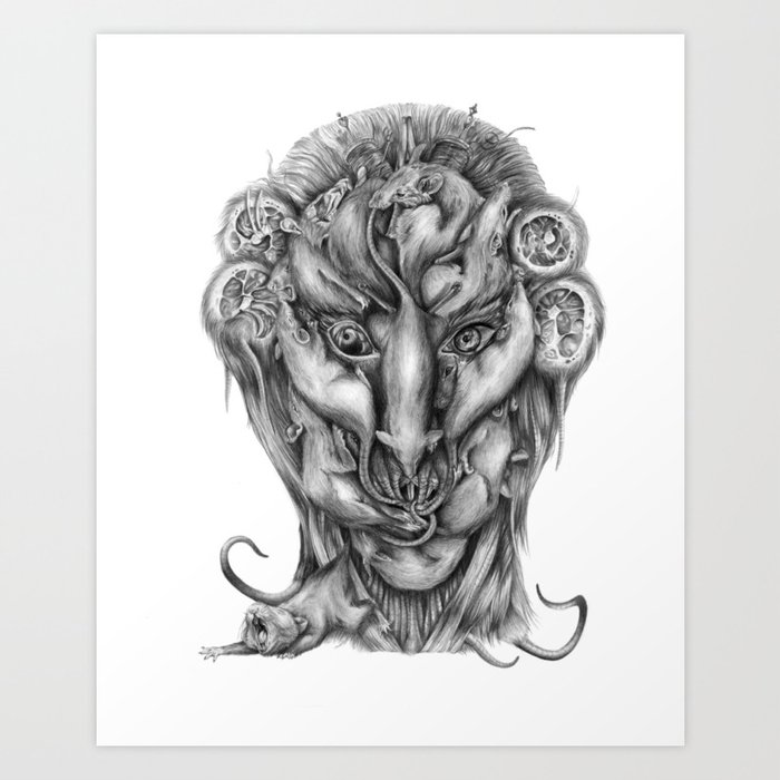 Rat King Print – andylargeart