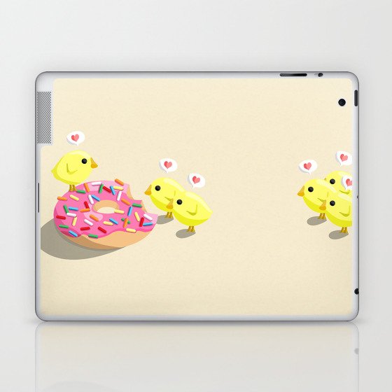 Chicks and donut Laptop & iPad Skin