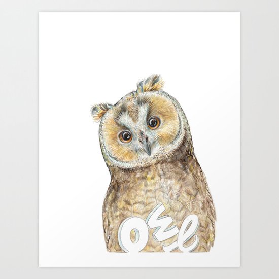 Owl Art Print