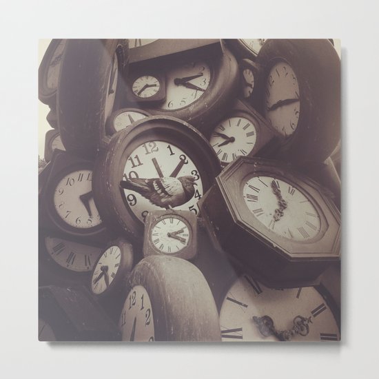 Clock Clok Clock Metal Print