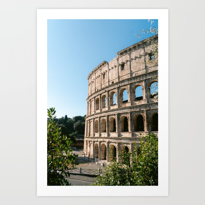The Roman Colosseum || Ancient Rome, Italy, Architecture, Travel Photography Art Print