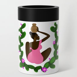 African woman with a vessel Can Cooler