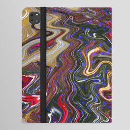 Colourful Smoke Trippy Abstract Psychedelic Artwork iPad Folio Case