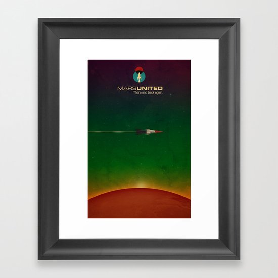Mars United In Flight Framed Art Print