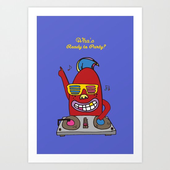 DJ FINGER Art Print