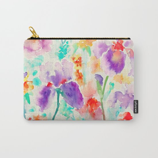 Abstract Flowers 03 Carry-All Pouch