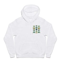 18th Century Corset Stays Illustrated Pattern Print Hoody