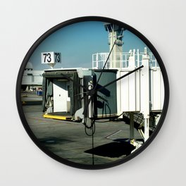 Jetway Wall Clock | Dock, Airport, Travel, Photo, Ramp, Airline, Aviation, Departure, Business, Gate 