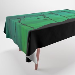 Skeletons dancing on top of a hill in oblivion Tablecloth