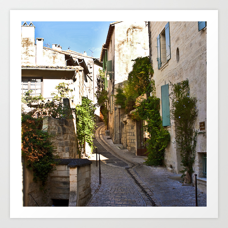 Beautiful Narrow Street In Uzes France Art Print By Annabelthos Society6