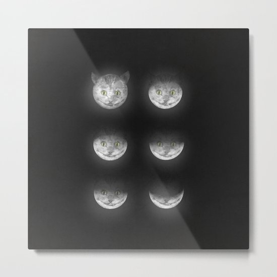 Waning Cheshire Metal Print
