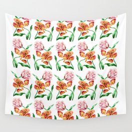 Various Tulips Wall Tapestry