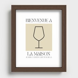 Welcome Home (french) Recessed Framed Print