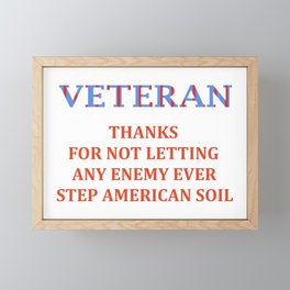 Veterans Day Framed Mini Art Print