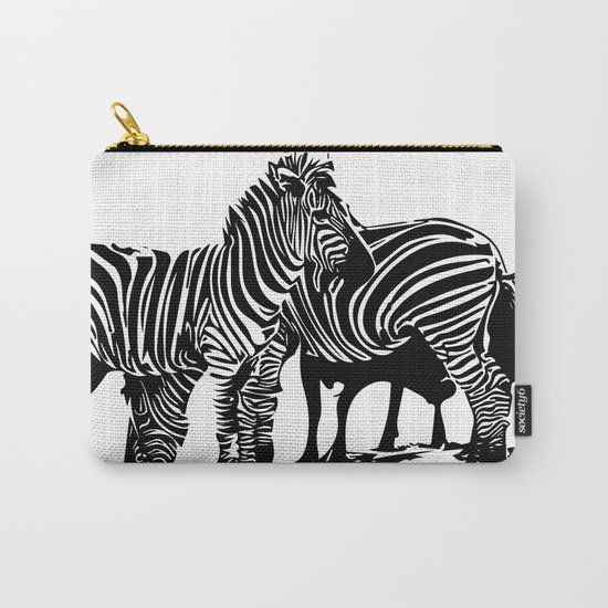 Zebras Carry-All Pouch