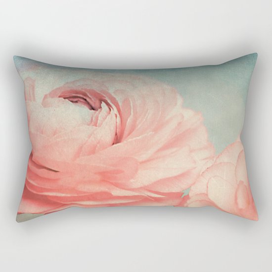 Vintage Ranunculus (5) Rectangular Pillow