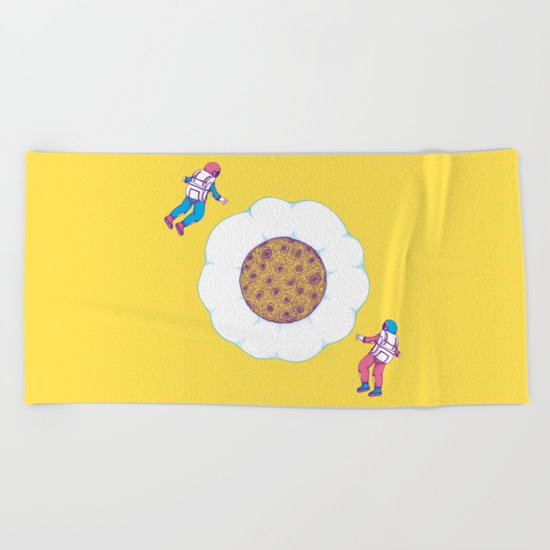Moon Yolk Beach Towel
