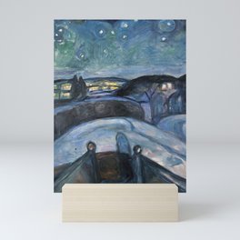 Edvard Munch - Starry Night Mini Art Print