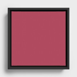 Cherry Wine Red Framed Canvas
