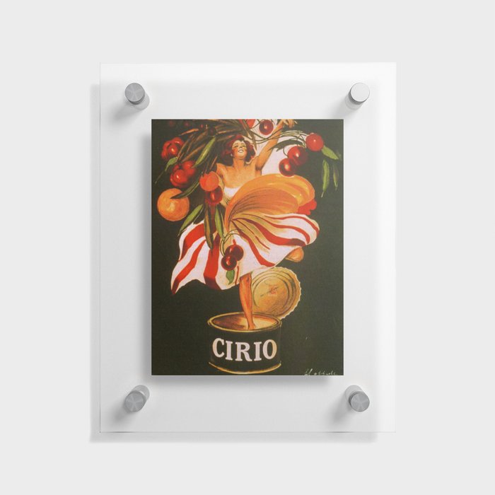 Advertising Vintage Poster - Cirio Foods - Vintage Italian Advertising Printable Poster Floating Acrylic Print