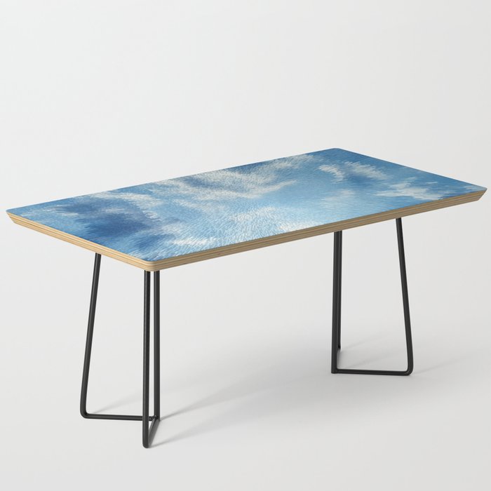 Baby blue sky pixel art Coffee Table