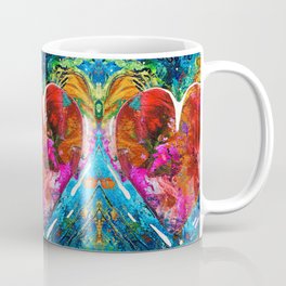 Colorful Heart Art - Everlasting - By Sharon Cummings Coffee Mug
