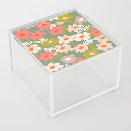 Retro flower pattern 3 Acrylic Box