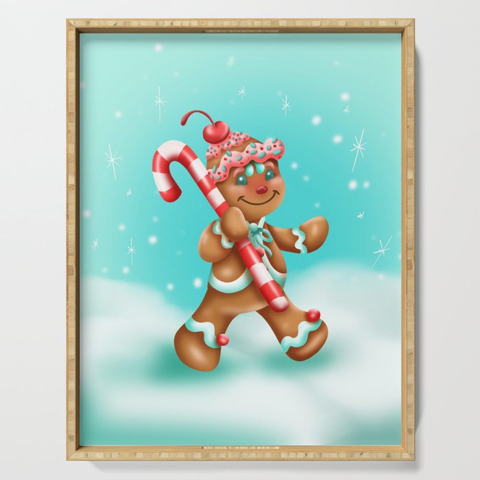 Gingerbread Man Serving Tray