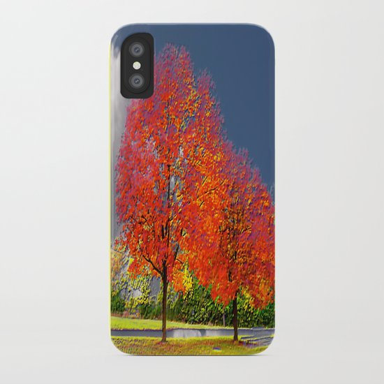 color my trees iPhone Case
