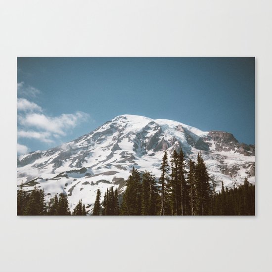 Retro Rainier Canvas Print