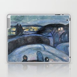 Edvard Munch - Starry Night Laptop Skin
