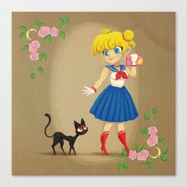 Retro Sailor Moon Canvas Print