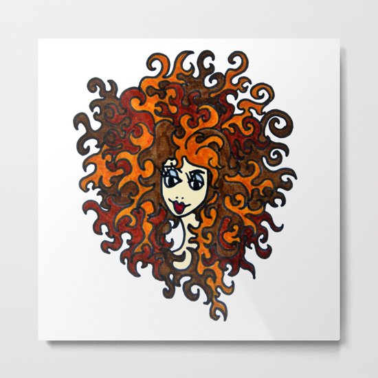 Medusa | Sea Legand Metal Print