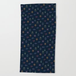 The Eight (Crest Only) Beach Towel