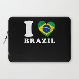 I Love Brazil Laptop Sleeve